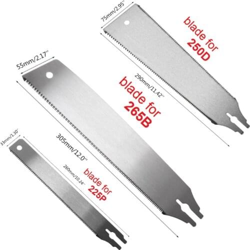 Hand Pull Saw Blade Replacement 250D 265B 225P Flexible Fine-toothed Woodworking Household Tool Timbers Garden Pruning Bamboo