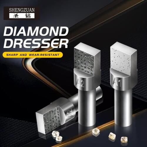 Grinding wheel square head dressing diamond dresser pen 5 carat diamond pointed point diamond pen repairing grinding surface