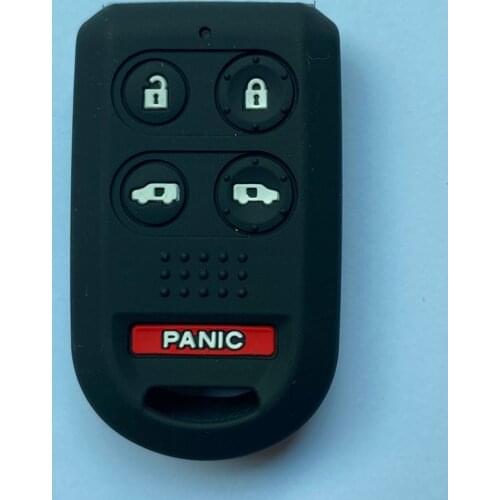 Silicone rubber car key fob cover case shell protector skin set hood holder for honda Odyssey Elysio 5 button key