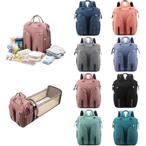 Mommy Bag Baby Crib Diaper Bag Mommy Backpack Travel Bags Maternity Baby Nappy Bag Large Capacity Baby Stroller Bag