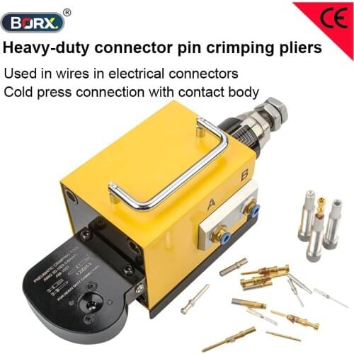 Heavy duty connector pin crimping pilers cold press connection machine needle terminal riveting tool