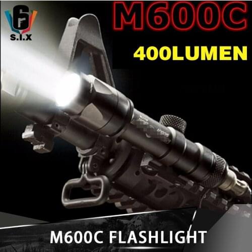 Tactical Airsoft Light Tactical Surefir Flashlight M600C Light Airsoft LED 400 Lumen Series Surfire M600 Light For 20mm Rail