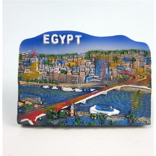 Egypt Nile River Cairo City Landscape Tourist Souvenir Fridge Magnets