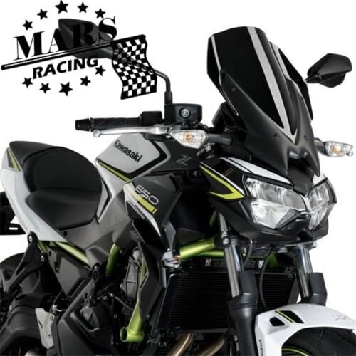 Motorcycle Sports Touring WindScreen Windshield Viser Visor Wind Deflector Fits For KAWASAKI Z650 Z-650 2020-2021 Z 650 '20-'21