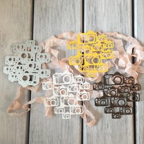 ArtScrap Background Cameras Metal Cutting Dies Stencils For DIY Scrapbooking Card Decorative Craft Embossing Die Cuts | Art: 13