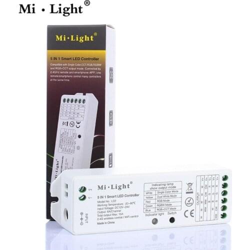 10PCS Smart led light with controller 5-in-1 led light with receiver RGB+CCT controller