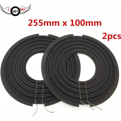 2pcs Large Diameter 255mm 100mm Coil Spider Cloth Damper DIY Spring Pad Woofer Subwoofer Speaker Repair Kit Parts