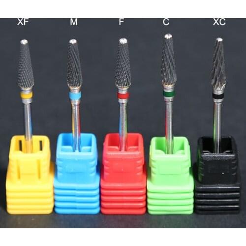 2 PCS / Lots Carbide Cuspidal Tungsten Carbide Milling Cutter Burrs Nail Drill Bits Carbide Cuspidal