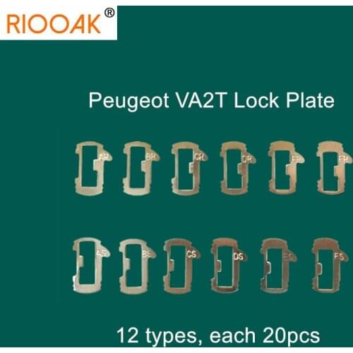 240pcs/lot VA2T Car Lock Reed Lock Plate For Peugeot Citroen Auto Key Lock Repair Accessories Brass Material + Gift Springs