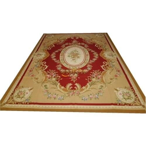 531-r 9x12 So Beautiful Handmade French Aubusson Rug gc8aubyg13