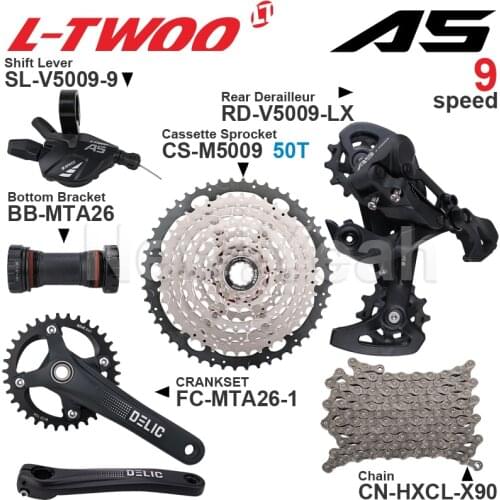 SHIMANO DEORE M5100 11Speed Groupset Shifter Rear Derailleur CRANKSET Bottom and Bracket Cassette 11-50T KMC X11 Chain Original