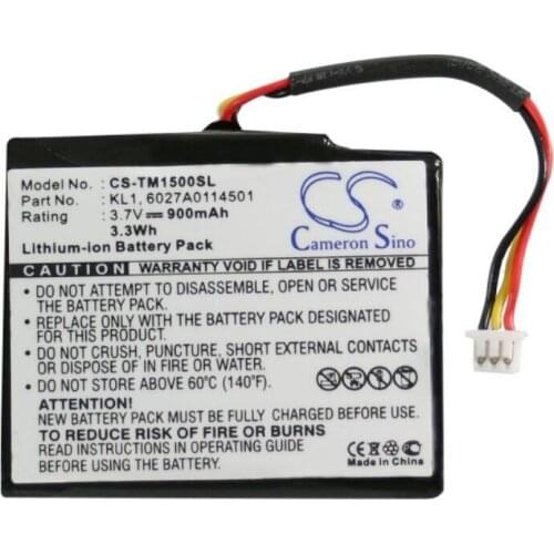 Cameron Sino 900mah battery for TOMTOM VIA 1400M 1405 1405T 1435TM 1505M 1535T 6027A0114501 KL1 batteries
