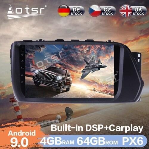 Aotsr 9" Android 9.0 4+64G Car Radio Player GPS Navigation DSP Car Auto Stereo Video HD Multimedia For Hyundai VERNA 2017 - 2019