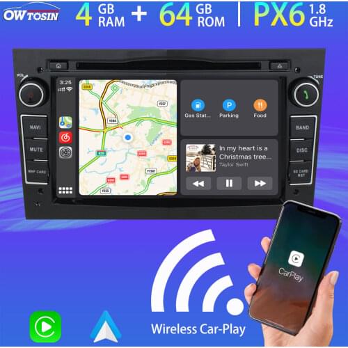 PX6 4G+64G Android 10.0 Car Multimedia GPS Radio Player For Opel Vivaro Meriva Vectra C B Zafira B Insignia Combo Signum Stereo