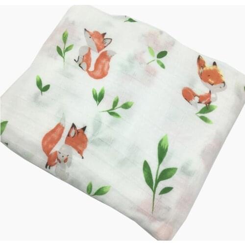 Bamboo Cotton Baby Blanket Bedding Swaddle Wrap Gauze Muslin Blankets Soft Breathable For Newborn 120*120cm