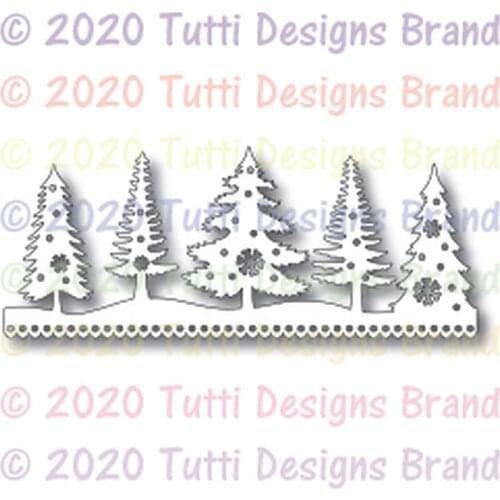 Pine Forest 2021 Metal Cutting Dies for DIY Scrapbooking and Card Making Decor Embossing Craft No Stamp