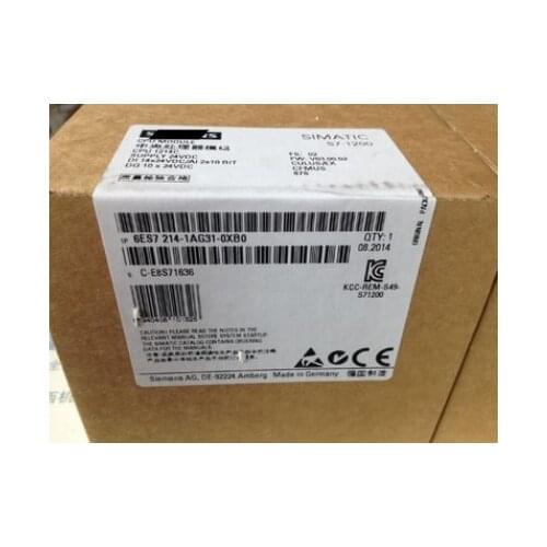 New Original CPU1214C Model 6ES7214-1AG31-0XB0 6ES7 214-1AG31-0XB0