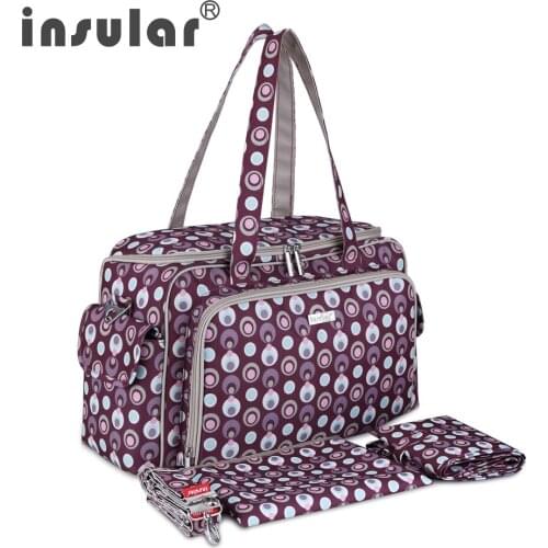 New Arrival Elegant Baby Diaper Bag Nappy Bags Multifunctional Changing Bags Women Tote Bag Essentials Mommy Bag