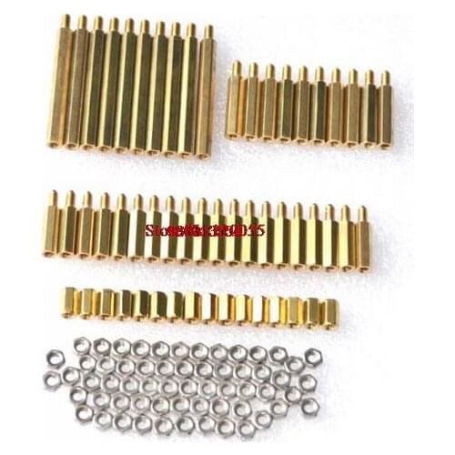 Essential copper M3 pillars + nut pack for freescale smart car