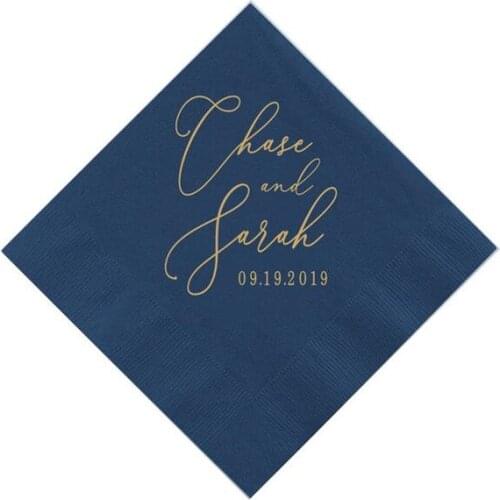 Personalized Wedding Napkins, Rehearsal Dinner,Engagement Party,Custom Bar Napkins,Custom Wedding Napkins - Destination Wedding