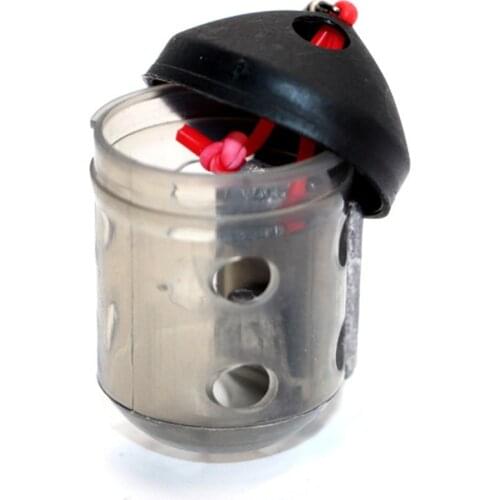 1pc Cap Swim Feeder Bait Cage Carp For Maggots Groundbait Fishing Accessories Catfish Feeder Basket Easy Fill Terminal Tackle