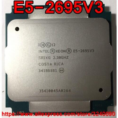 Intel Xeon CPU E5-2695V3 OEM version 2.3GHz 14-Cores 35M 120W LGA2011-3 E5-2695 V3 processor E5 2695V3 free shipping E5 2695 V3