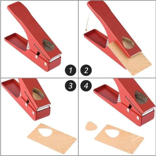 Guitar Picks Cutter Professional Guitar Picks Maker Pick DIY Punch Maker DIY Cutter Guitar Plectrum Own Accessories Press C I3O9