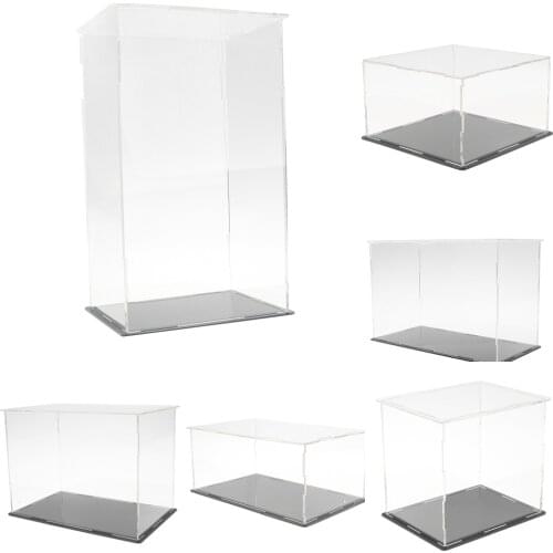 Clear Acrylic Display Box Case Model Figure Display Dustproof for 3D Car Model Figure Figurines Statue Doll Model Collection