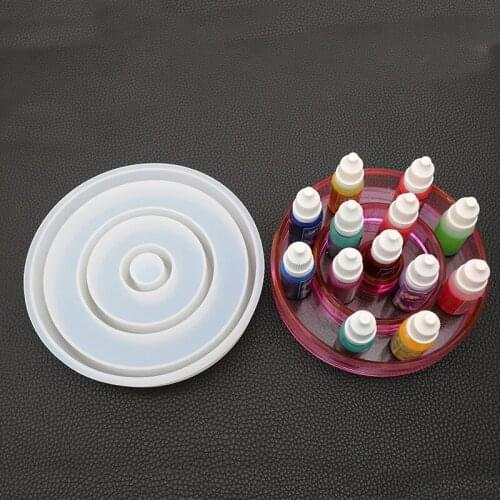 DIY Hand Made Crystal Silicone Mold Epoxy Resin Mold Pigment Bottle Lipstick Storage Box Glue UV Resin Molds