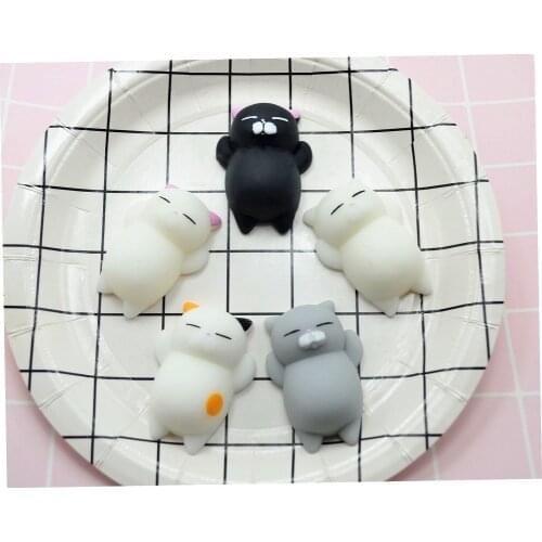 Cute Mochi Squishy Cat Squeeze slow Rising Fun Toy Healing Fun Kids Kawaii Toy Stress Reliever Decor