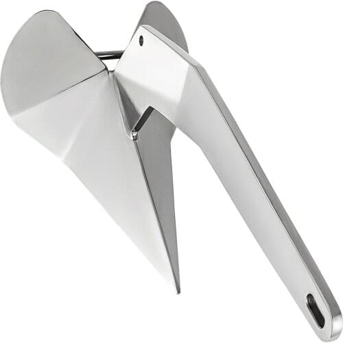 1Pcs Boat 13.2lb 6kg Anchor 316 Stainless Steel Delta Style for Marine