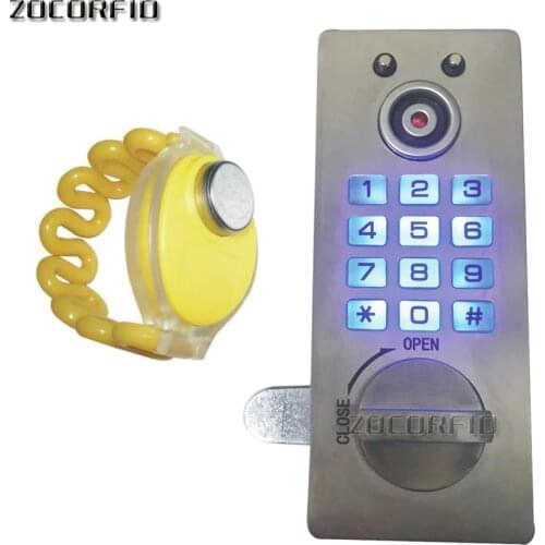 Stainless steel TM card cabinet locks Digital Electronic Password keypad number Cabinet Code locks
