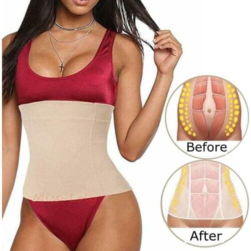 Womens Waist Trainer Body Shaper Tummy Slimming Corset Belt Shapewear Postpartum Waist Belly Recovery Band Fajas Colombianas