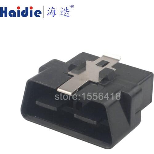 Free shipping 2sets 16pin car electric plactic plug auto wire harness unseled connector