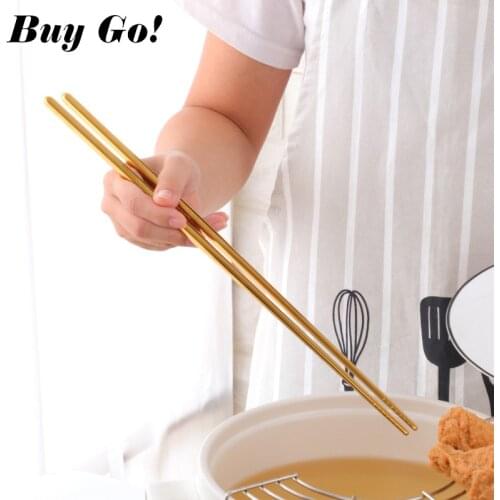 1 Pair Stainless Steel Extra Long 36 cm Hot Pot Chopsticks Cooking Frying Noodles Chopsticks Clip Oil Food Silver Kitchen tools