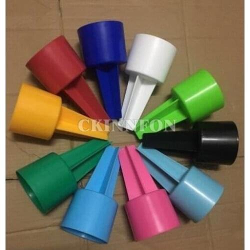 100Pcs/Lot Wholesale Monogrammed Beach Sand Spiker Drink Holder Mix 10 Color