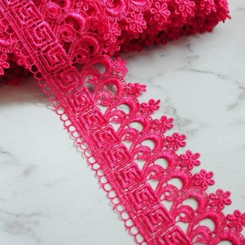 13 meter/pack DIY lace handmade geometry accessories embroidery soluble lace curtain home textile width lace tassel trims M283