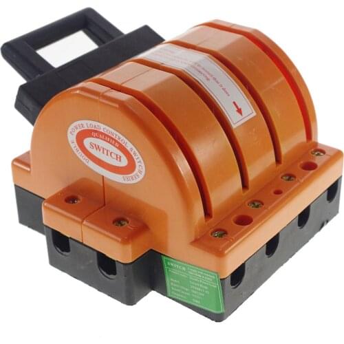 4 Pole 100A Double 220/380V Throw Knife Disconnect Switch NEW Plastic Refractory