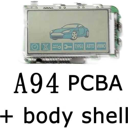 A94 keychain For Russian Version Keychain 2-way Car Alarm System Starline A94 LCD Remote Control Key Fob Chain