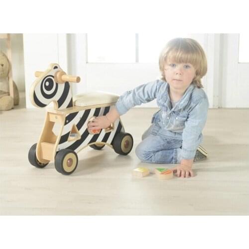 Children Wooden toys Ride-on shape sorter Zebra baby learning walker Enlightenment educational toys Christmas gift