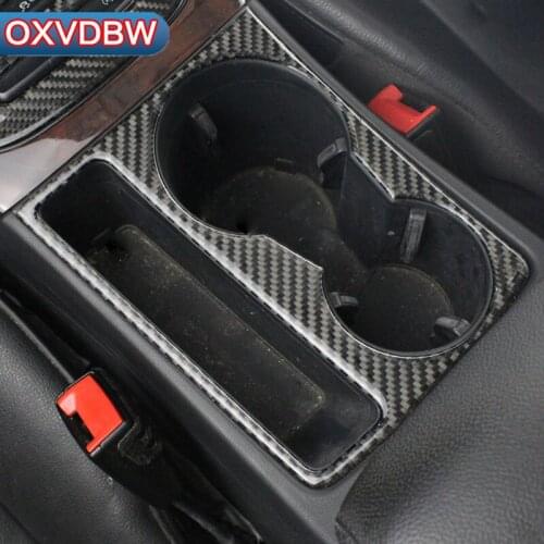 For audi a4 B5 B6 B7 B8 accessories Car Styling Refit Car carbon Water cup panel Panels Covers Carbon Fiber Strip Sticker