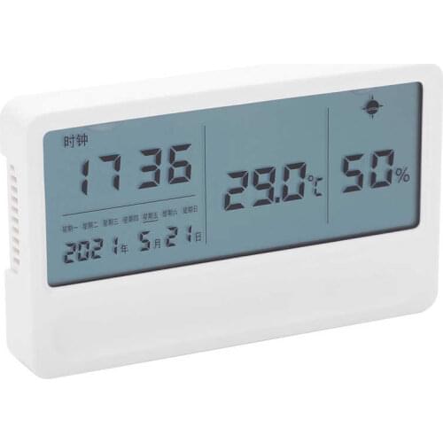 Electric Indoor Thermometer Hygrometer USB Electronic Rechargeable Digital Hygrometer Testing Tool for Home