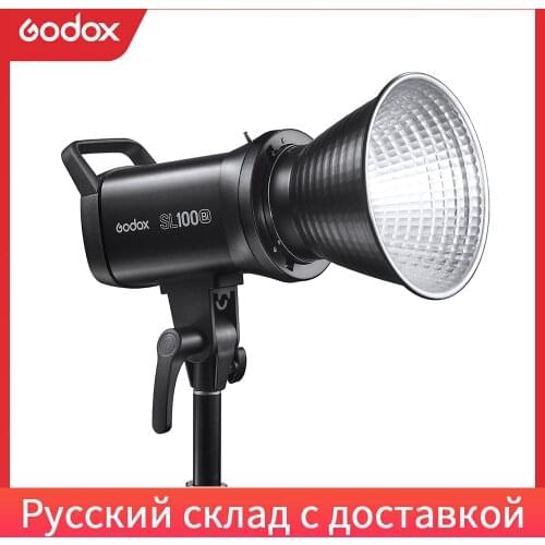 Godox SL100Bi 100W 2800-6500K White Yellow Version LCD Panel LED Video Light Continuous Output Bowens Mount Studio Light