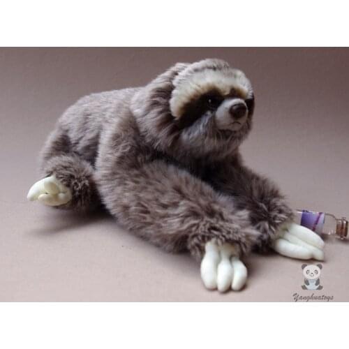 Simulation Stuffed Animal Toy Three-Toed Sloth Doll Wildlife Dolls Cute Toy Christmas Present