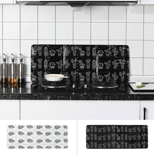 Kitchen Oil Baffle Plate Frying Pan Oil Splash Protection Screen Cover Gas Stove Anti Splatter Shield Guard Splash Proof Divider