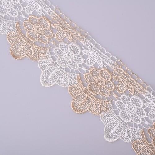 Cusack 1 meter 10 cm Beige Lace Trim Tape Ribbon Purple for Garment Home Textiles Trimming DIY Crafts Lace Fabric Polyester