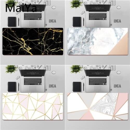 Maiya Top Quality Cool Rose Gold Marble Durable Rubber Mouse Mat Pad Free Shipping Large Mouse Pad Keyboards Mat