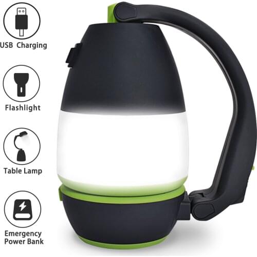 Multifunction 3in1 Camping Lantern Outdoor Searchlight home table lamp USB Rechargeable LED Torch foldable Emergency Flashlight