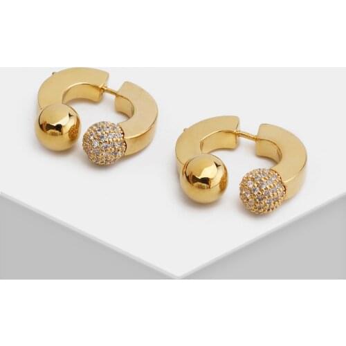 H22 RISPADA Trendy Cute Ball Geo Stud Earring Designer Jewelry Accessories For Girl Party