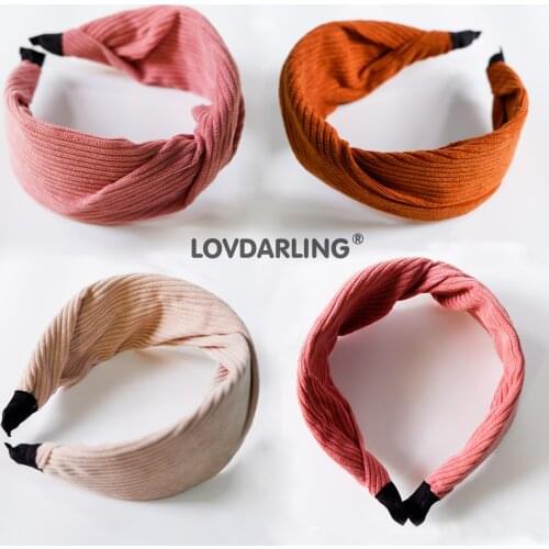 New Corduroy Headband Fashionable Versatile Wide HeadbHeaddress with Same Kind Cross-Border Supply Hair Accessories